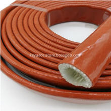 Large Diameter Silicone Rubber Coated Fiberglass Fire Sleeve